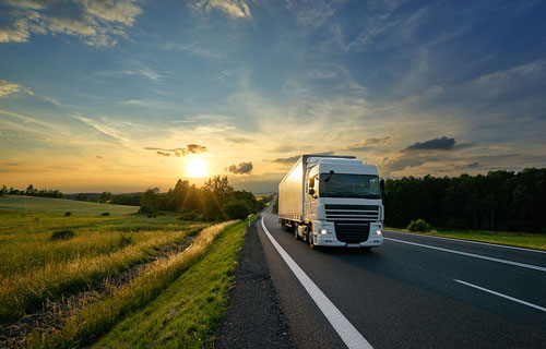 TAY refrigerated truck transporting temperature-sensitive goods across the UAE.