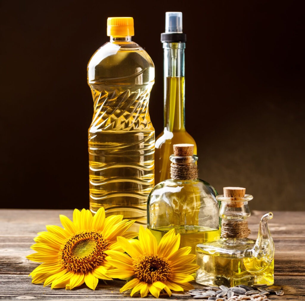 TAY Sunflower Oil – Pure, refined edible oil ideal for healthy cooking and food preparation.